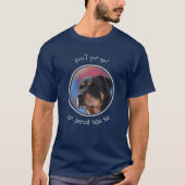 Gib Rottweiler Classic Round nicht auf T-Shirt (Vorderseite)