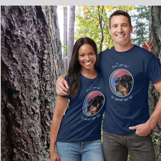 Gib Rottweiler Classic Round T - Shirt nicht auf