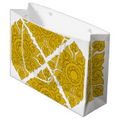 Gib schlechtes Papier. Große Geschenktüte (Vorderseite Schrägansicht)