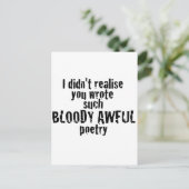 Gib uns dein Geld! Postkarte (Stehend Vorderseite)