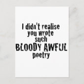 Gib uns dein Geld! Postkarte (Vorderseite)