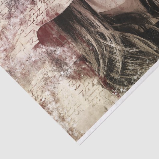 Gib uns einen Kuss! Dekoupage Seidenpapier (Ausschnitt)