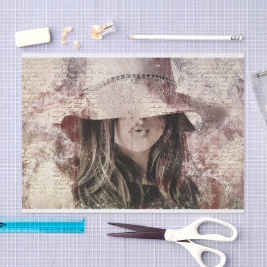 Gib uns einen Kuss! Dekoupage Seidenpapier (Handwerk)