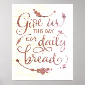 Gib uns heute poster (Vorne)