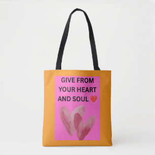 GIB VON HERZEN UND SEELE ❤️ TASCHE
