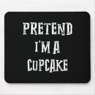 Gib vor, ich bin ein Cupcake Halloween-Kostüm Paar Mousepad