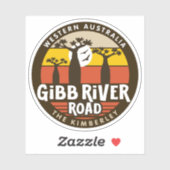 Gibb River Road, Western Australien Sticker (Blatt)