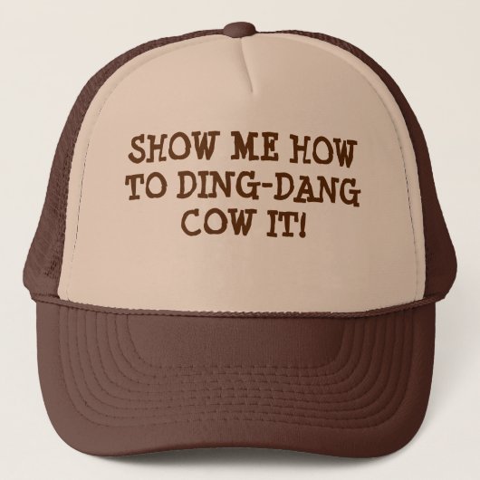 GIBBERISH HAT - DING DANG COW IT! TRUCKERKAPPE (Vorderseite)