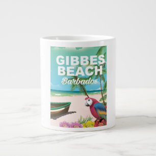 Gibbes Beach Barbados Urlaubsposter Jumbo-Tasse