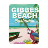 Gibbes Beach Barbados Urlaubsposter Magnet (Vertikal)