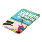 Gibbes Beach Barbados Urlaubsposter Magnet (Linke Seite)