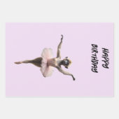 Gibbon-Affen-Ballett-Tänzer in einem Tutu, Geschenkpapier Set (Vorderseite)