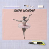 Gibbon-Affen-Ballett-Tänzer in einem Tutu, Seidenpapier (Handwerk)