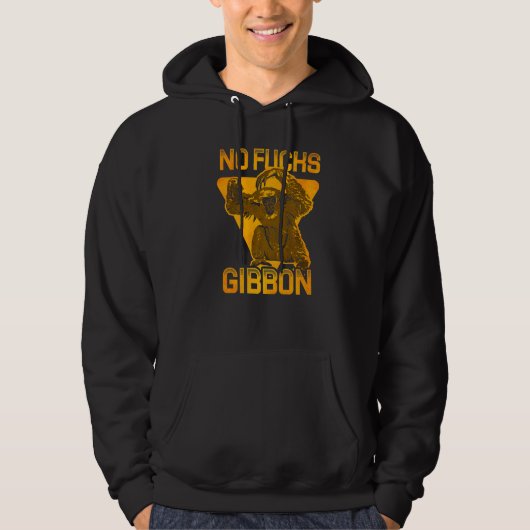 Gibbon Ape Monkey Animal 5 Hoodie (Vorderseite)