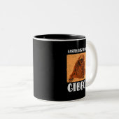 Gibbon Ape Monkey Funny 2 Zweifarbige Tasse (VorderseiteRechts)