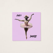 Gibbon Ballett Tänzer in einem Tutu, (Rückseite)