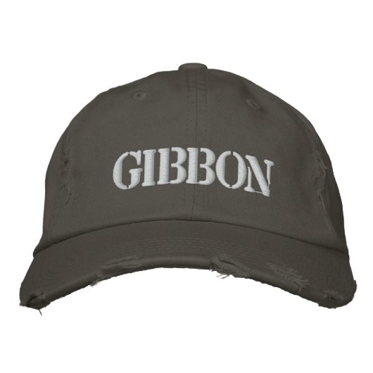 GIBBON BESTICKTE BASEBALLKAPPE (Vorderseite)