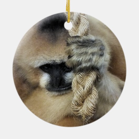 GIBBON KERAMIK ORNAMENT (Hinten)