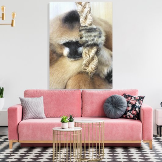 GIBBON LEINWANDDRUCK (Insitu (Wohnzimmer))