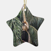 Gibbon Monkey, der nur herumhing, Keramikornament (Links)