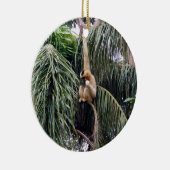Gibbon Monkey, der nur herumhing, Keramikornament (Rechts)