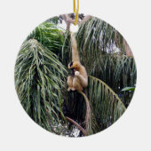 Gibbon Monkey, der nur herumhing, Keramikornament (Vorne)