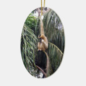 Gibbon Monkey, der nur herumhing, Keramikornament (Links)