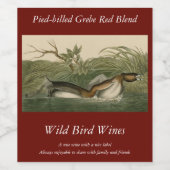 Gibbon-Pied von Audubons Vögeln von Amerika Weinetikett (Einzelnes Label)