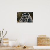 Gibbon Shelter - Portrait über die emotionale Wild Poster (Küche)