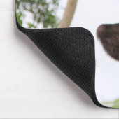 Gibbon Swinging from Tree Mousepad (Ecke)