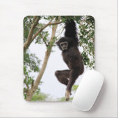 Gibbon Swinging from Tree Mousepad (Mit Mouse)