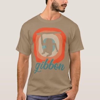 Gibbon Tierliebhaber Pirat Affe Tiere Motiv bo T-Shirt