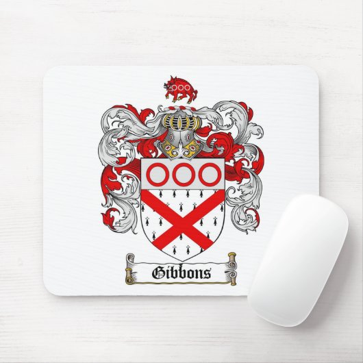 GIBBONS-FAMILIENWAPPEN - GIBBONS-WAPPEN MOUSEPAD (Mit Mouse)