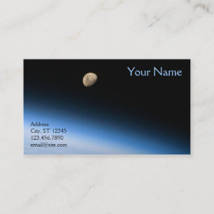 Gibbous Mond aus der Umlaufbahn Visitenkarte