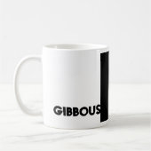 Gibbous Mond-Tasse Kaffeetasse (Links)