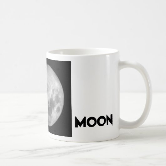 Gibbous Mond-Tasse Kaffeetasse (Rechts)