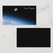 Gibbous Moon aus dem Orbit Visitenkarte (Vorne/Hinten)