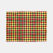 Gibbs Clan Red, Yellow and Green Tartan Fleecedecke (Vorderseite (Horizontal))