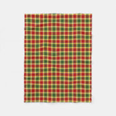Gibbs Clan Red, Yellow and Green Tartan Fleecedecke (Vorderseite)