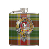 Gibbs Gibsone Tartan & Abzeichen Flachmann (Vorderseite)