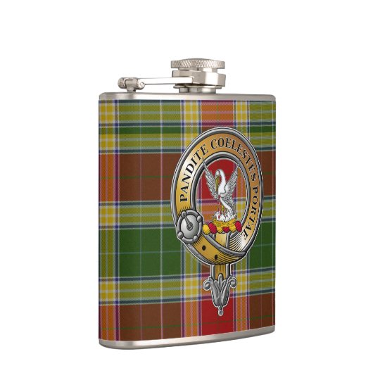 Gibbs Gibsone Tartan & Abzeichen Flachmann (Rechts)