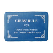 Gibbs' Regel 69 Badematte (Vorderseite)