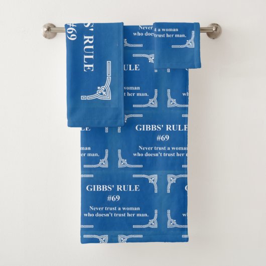 Gibbs' Regel 69 Badhandtuch Set (Insitu)