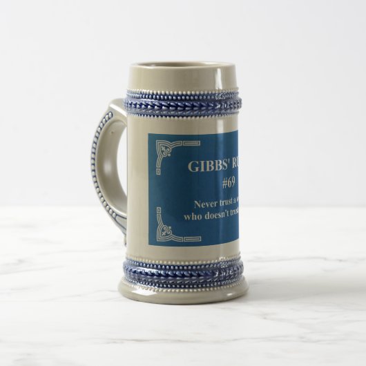 Gibbs' Regel 69 Bierglas (Vorderseite Links)