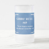 Gibbs' Regel 69 Mattglas Bierglas (Mittel)