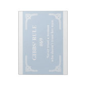 Gibbs' Regel 69 Notizblock (Rotiert)