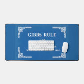 Gibbs' Regel 69 Schreibtischunterlage (Tastatur & Maus)