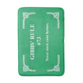 Gibbs' Regel 73 Badematte (Vorderseite Vertikal)