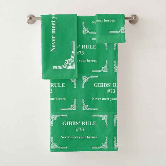 Gibbs' Regel 73 Badhandtuch Set (Insitu)