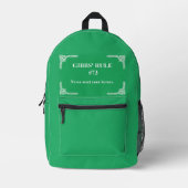 Gibbs' Regel 73 Bedruckter Rucksack (Vorderseite)
